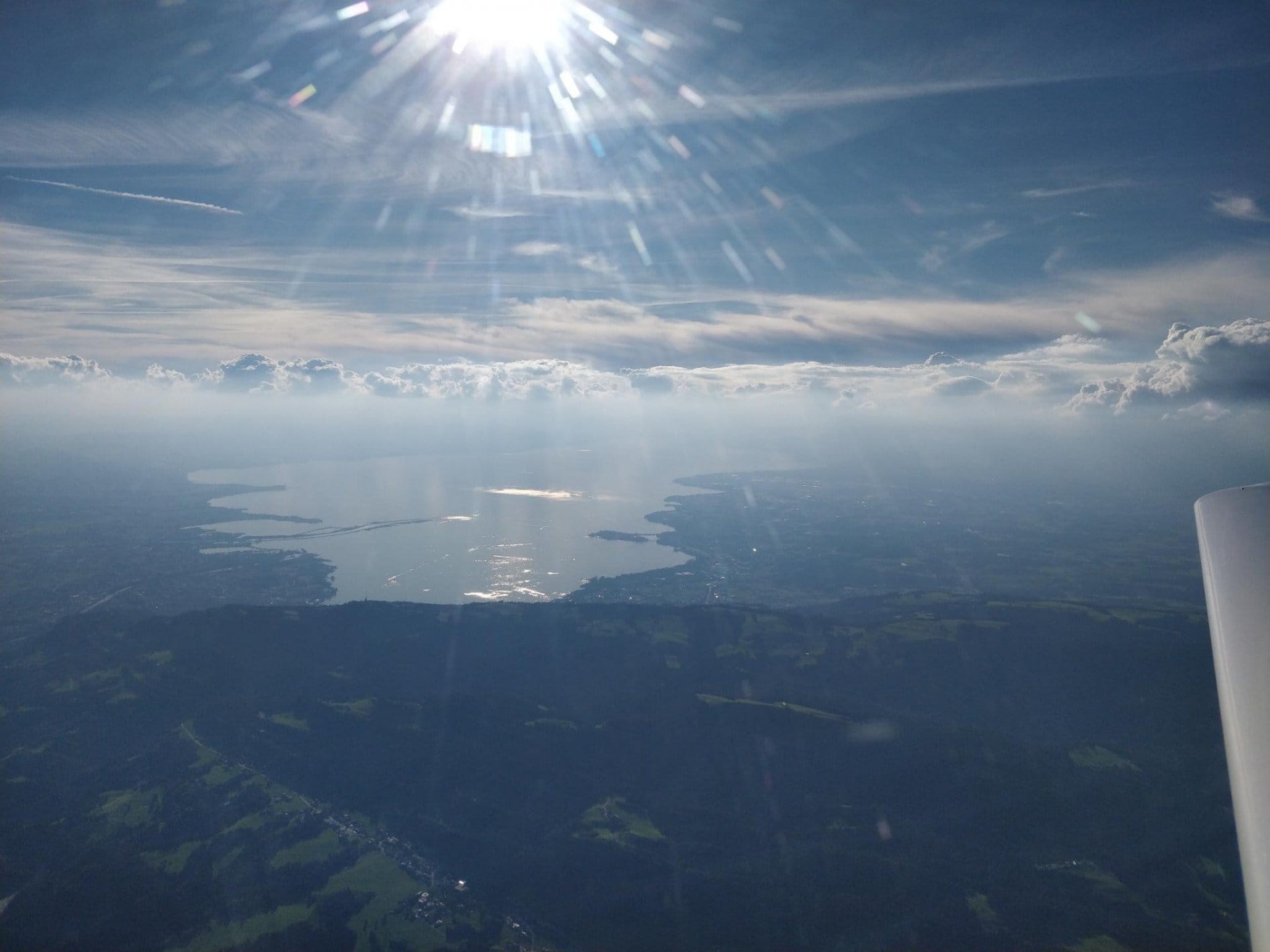 Short flying experience over Bodensee, Bregenz and Lindau