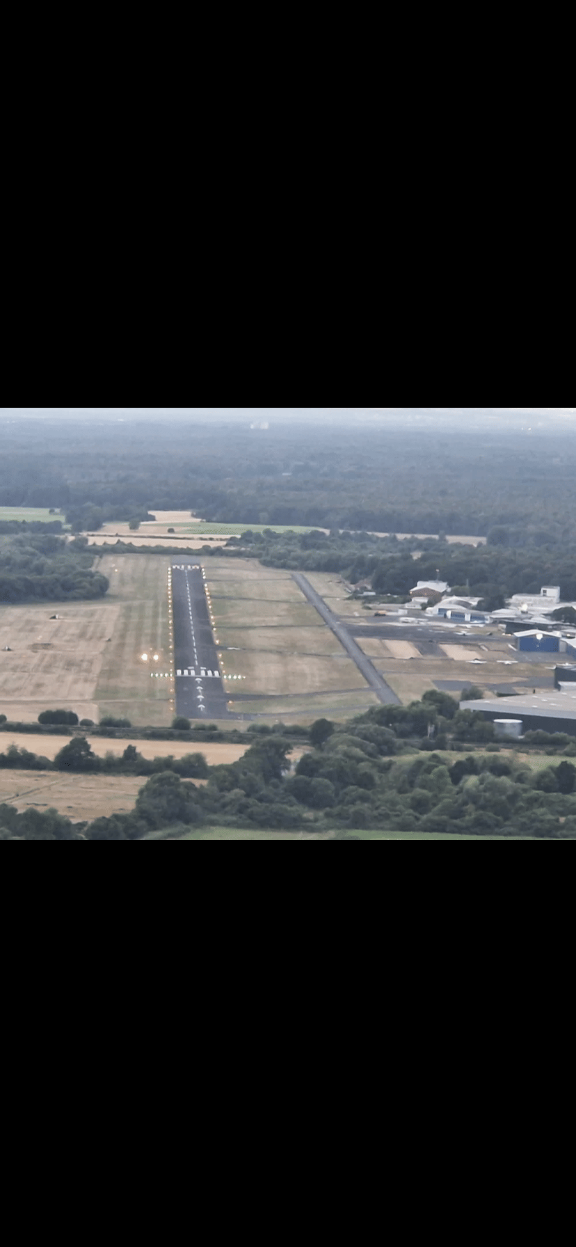 Sicht im Landeanflug Egelsbach airport