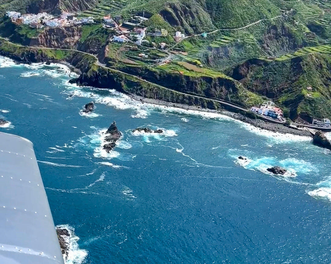 Flying around Tenerife