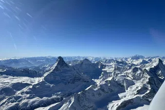 Matterhorn, Aletschgletscher und Jungfraujoch