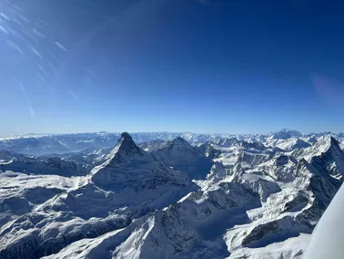 Matterhorn, Aletschgletscher und Jungfraujoch