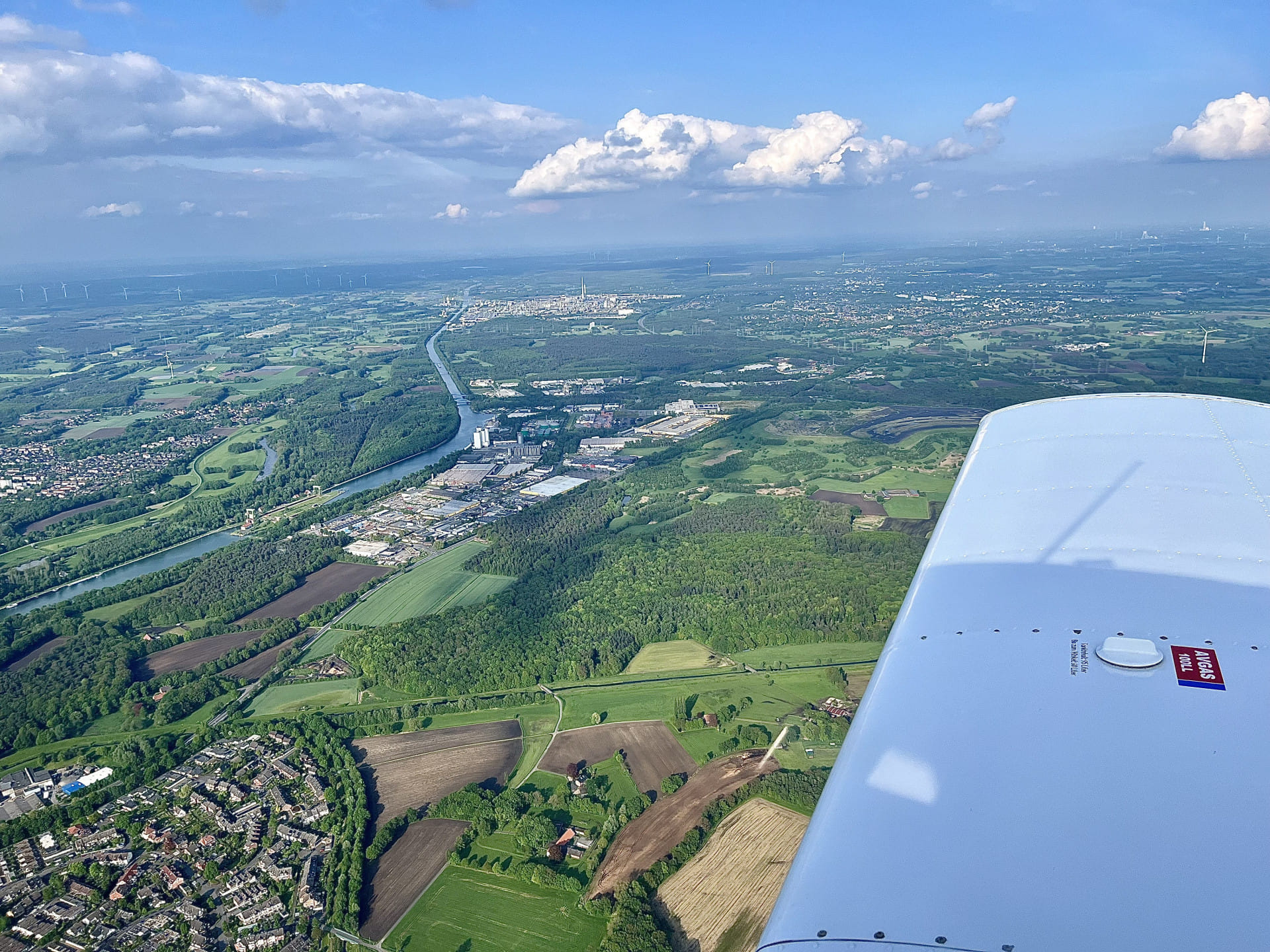 Rundflug Ruhrgebiet, Fußballstadion, Münsterland