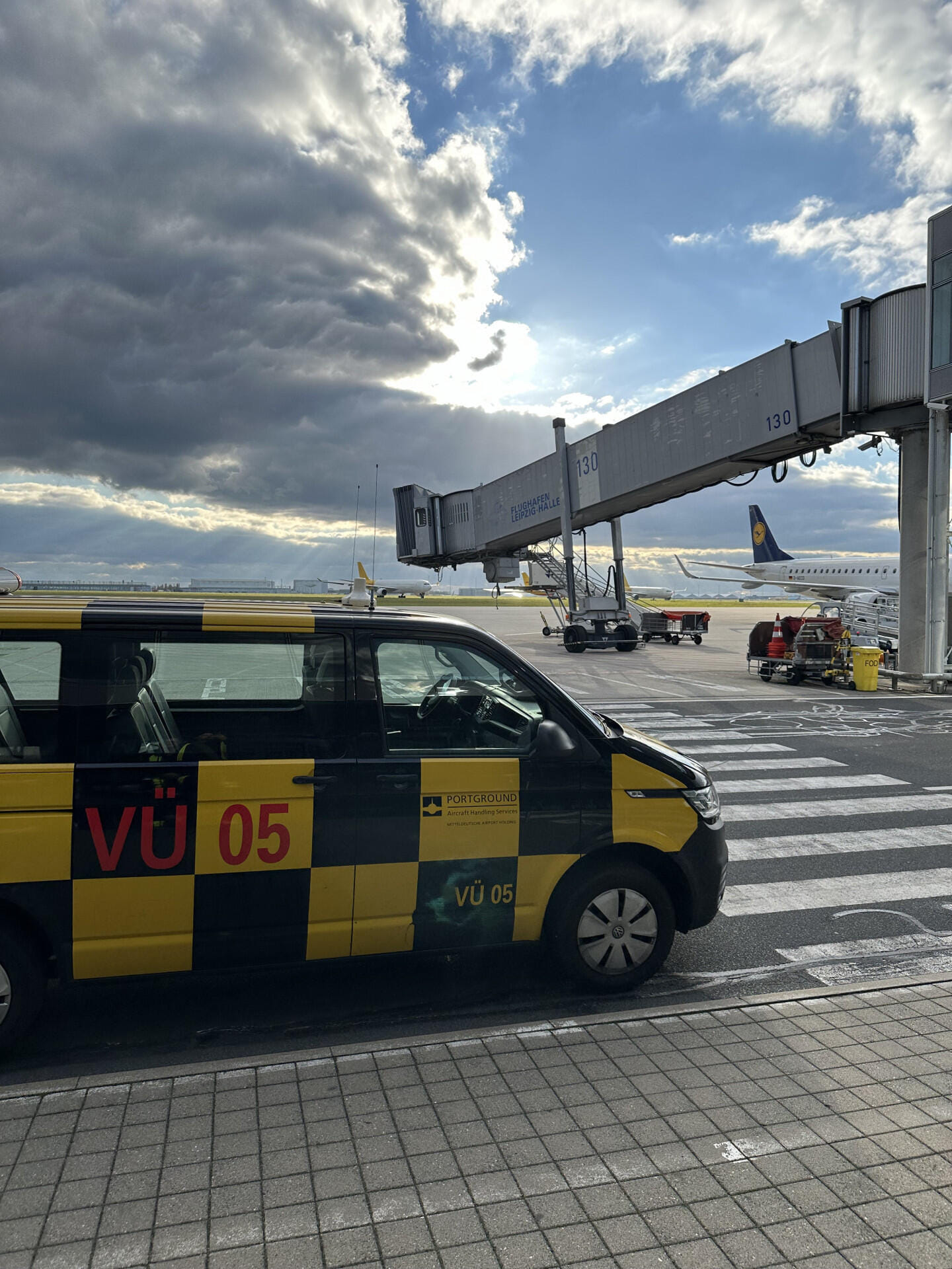 Shuttleservice für die Crew  am Flughafen Leipzig