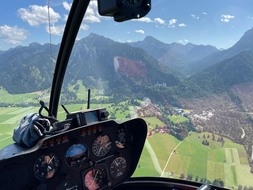 Bodensee Allgäu mit dem Heli