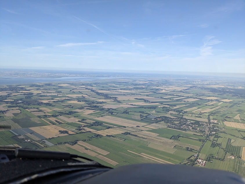 Rundflug über die Region Stade