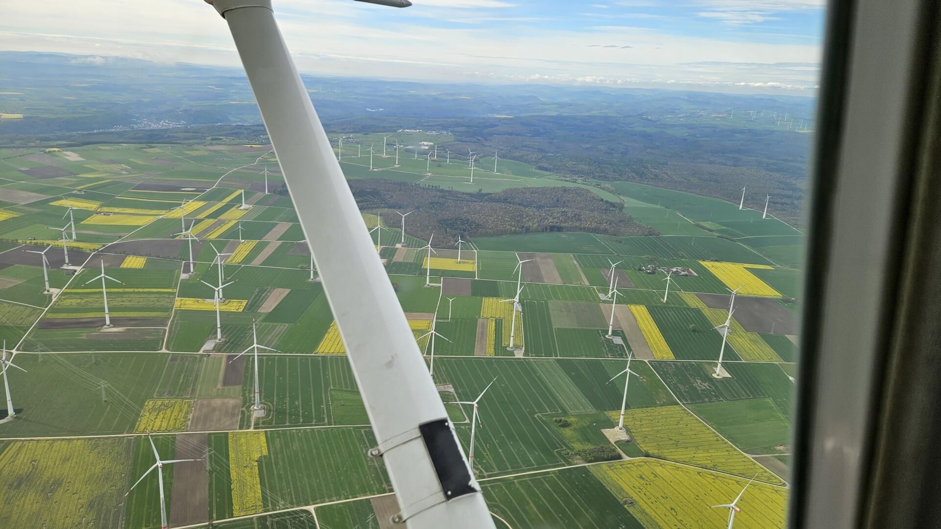Windräder aus der Luft