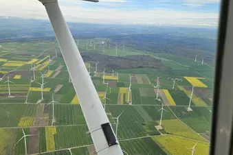 Windräder aus der Luft