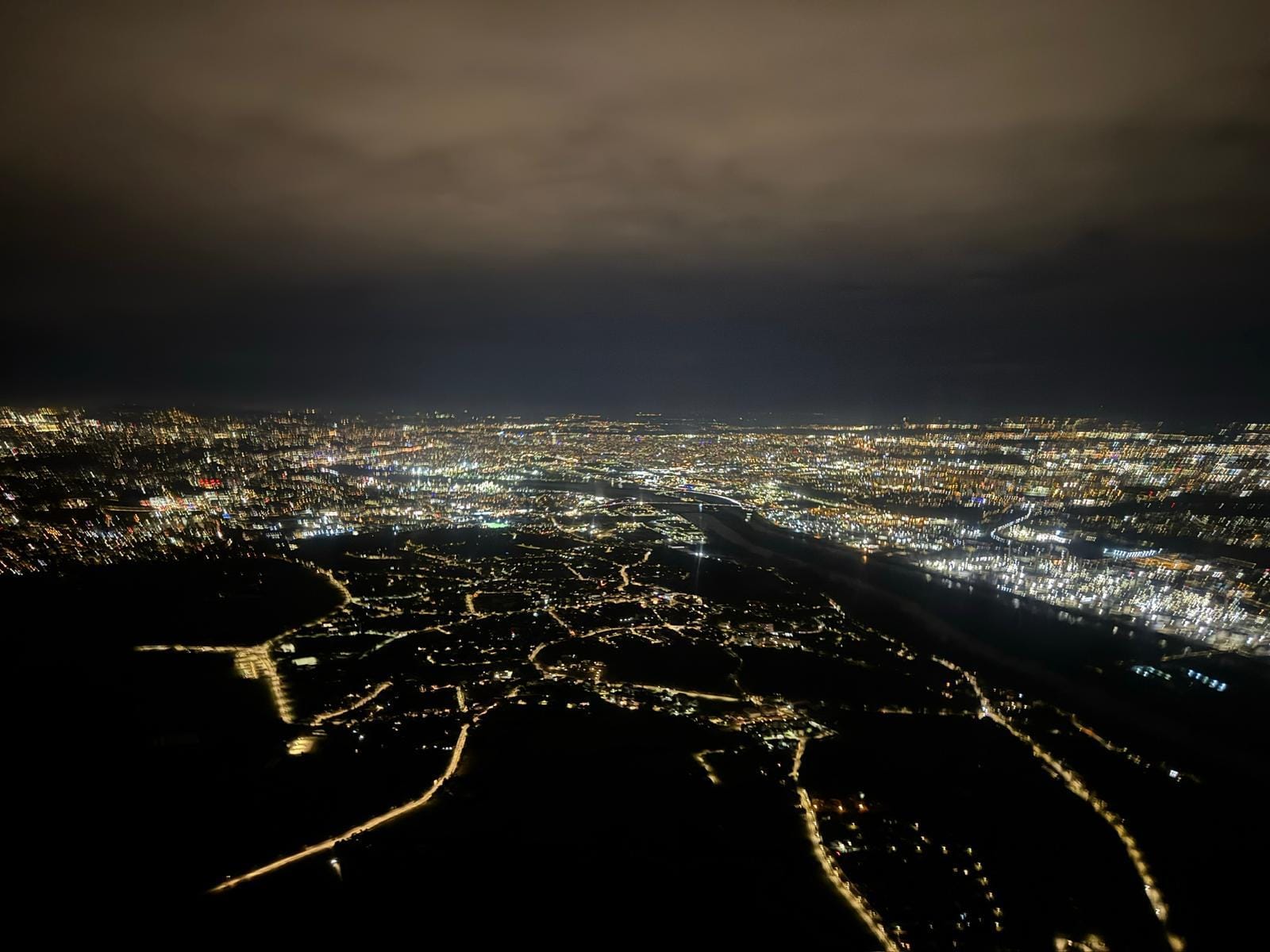 Vol de nuit en hélicoptère autour de Lyon