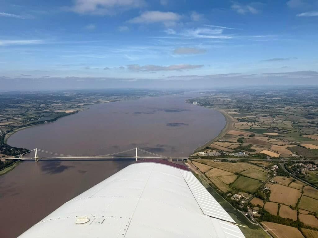 We'll depart from Sturgate for a sightseeing flight