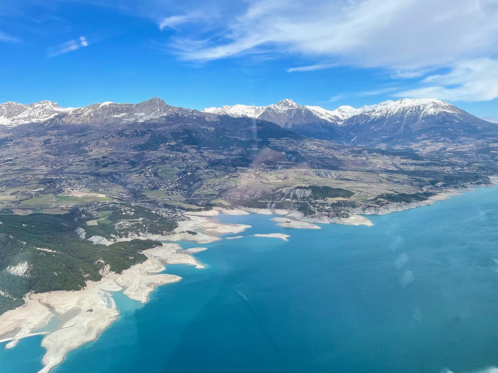 La baie Saint-Michel en hiver, lac à bas niveau