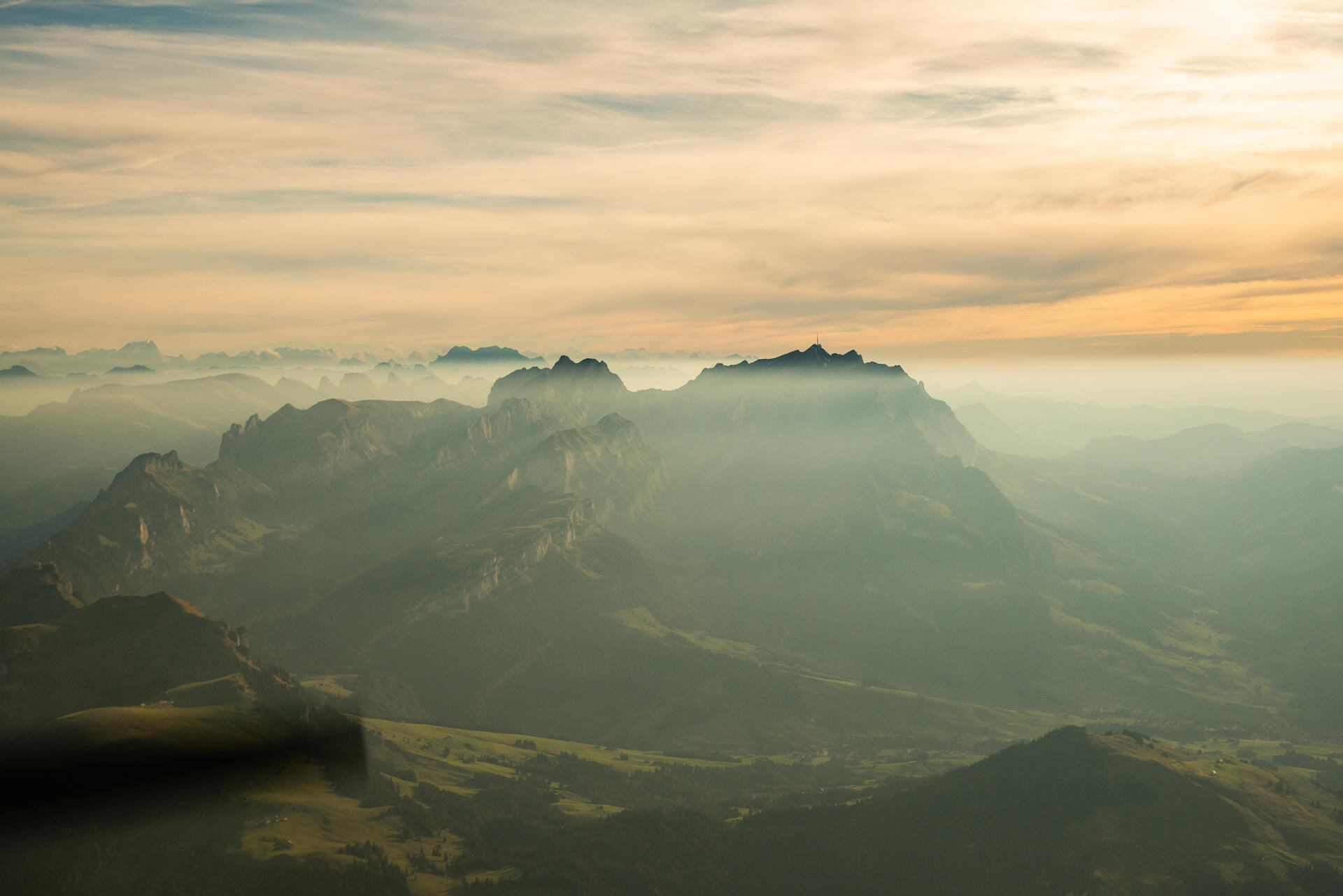 Alpen- & Voralpenrundflug – Säntis, Walensee & Rheinfall