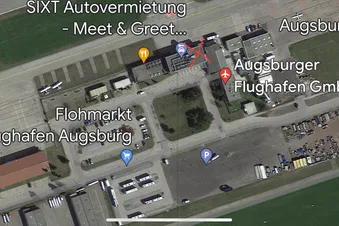 Treffpunkt Flughafen Augsburg Ankunft-Terminal