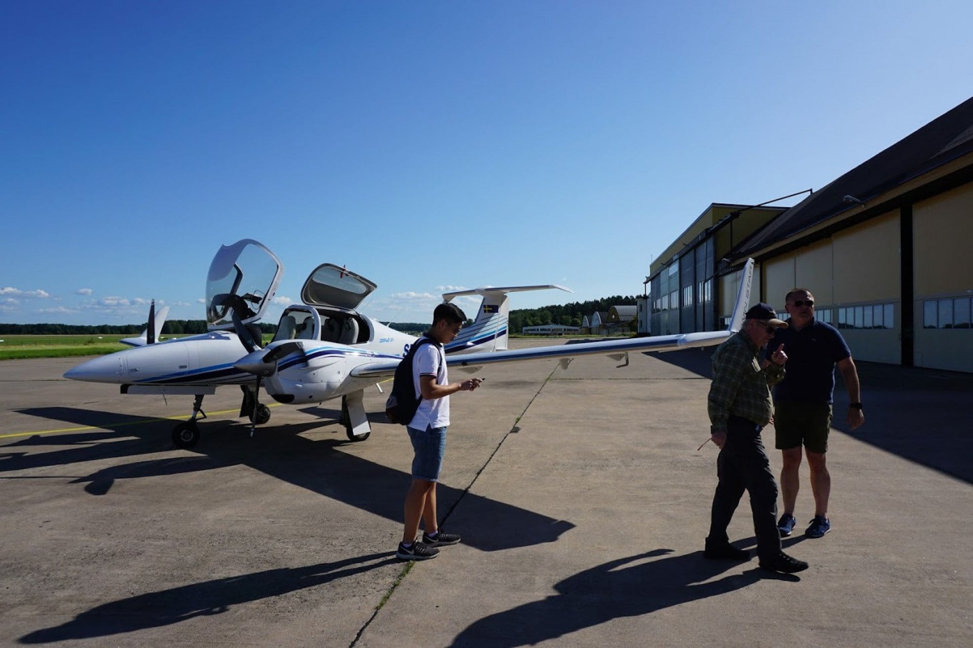 Flying over Stockholm and Stockholm's archipelago 