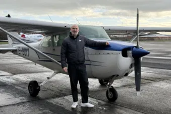 The plane and the pilot!