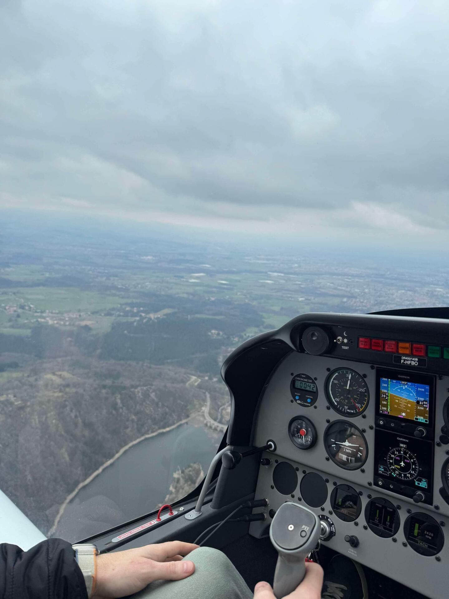 Vue du cockpit