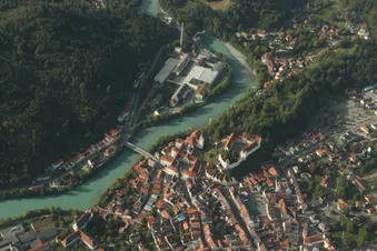 Füssen Altstadt mit Schloss