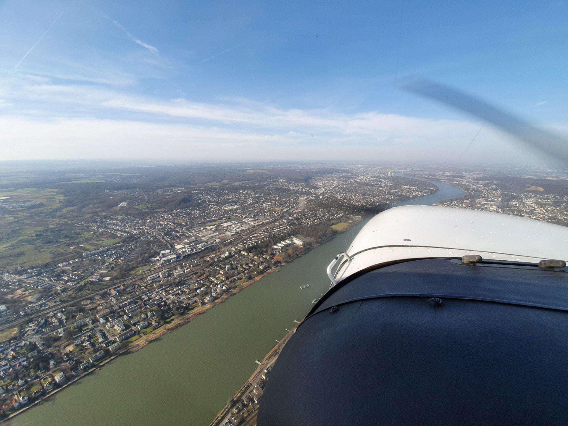 Rundflug über Köln, Bonn und das Siebengebirge