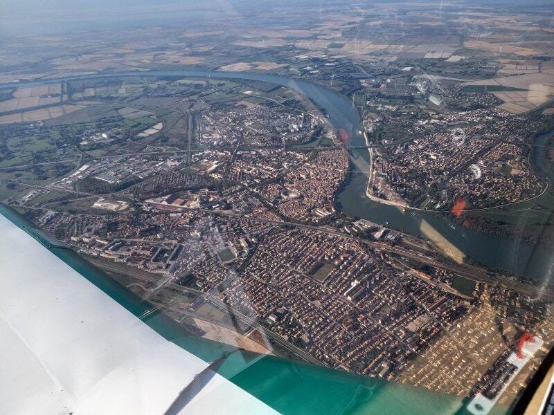 Balade aérienne en Camargue et Salins de Giraud