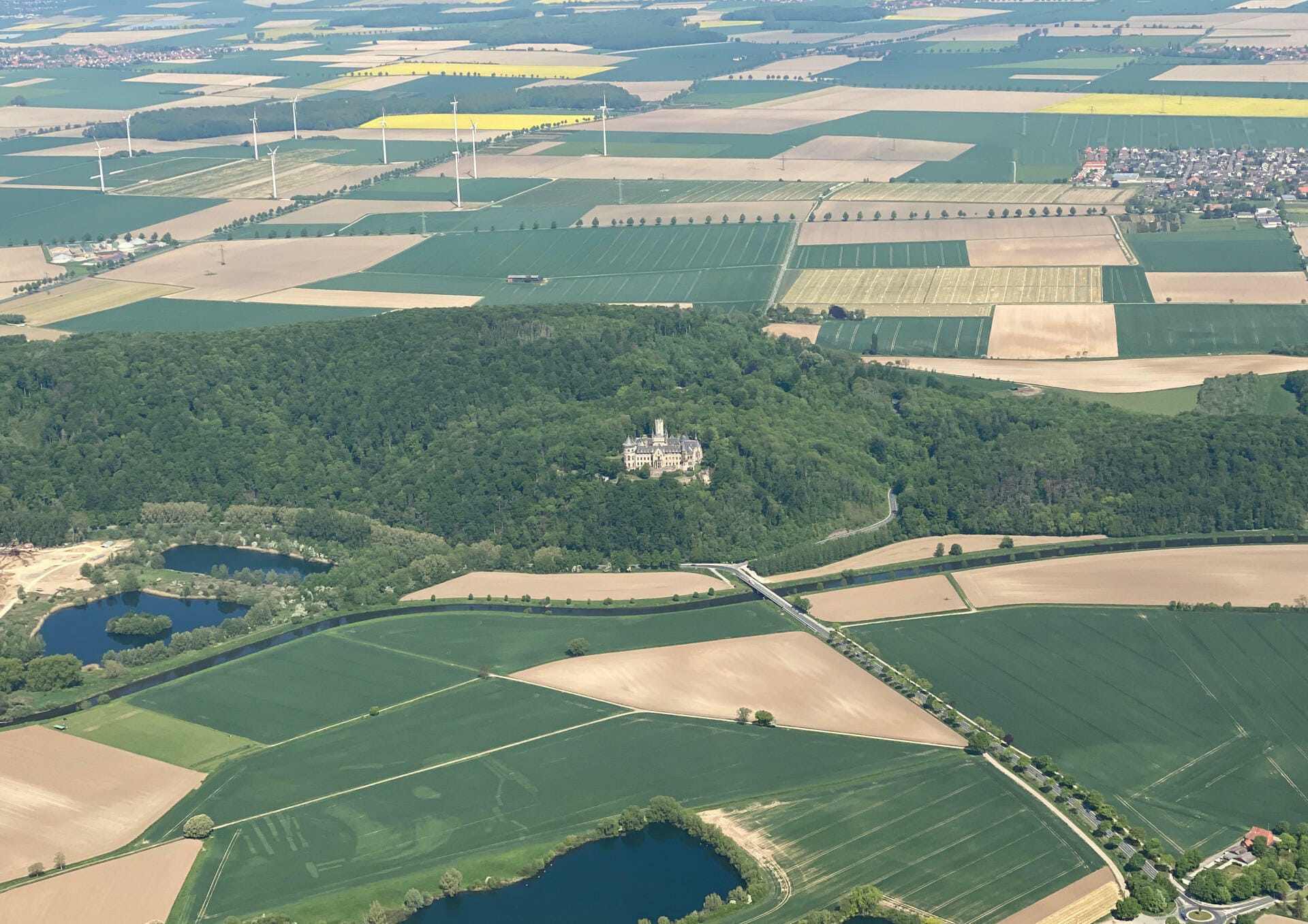 Rundflug zum Schloss Marienburg