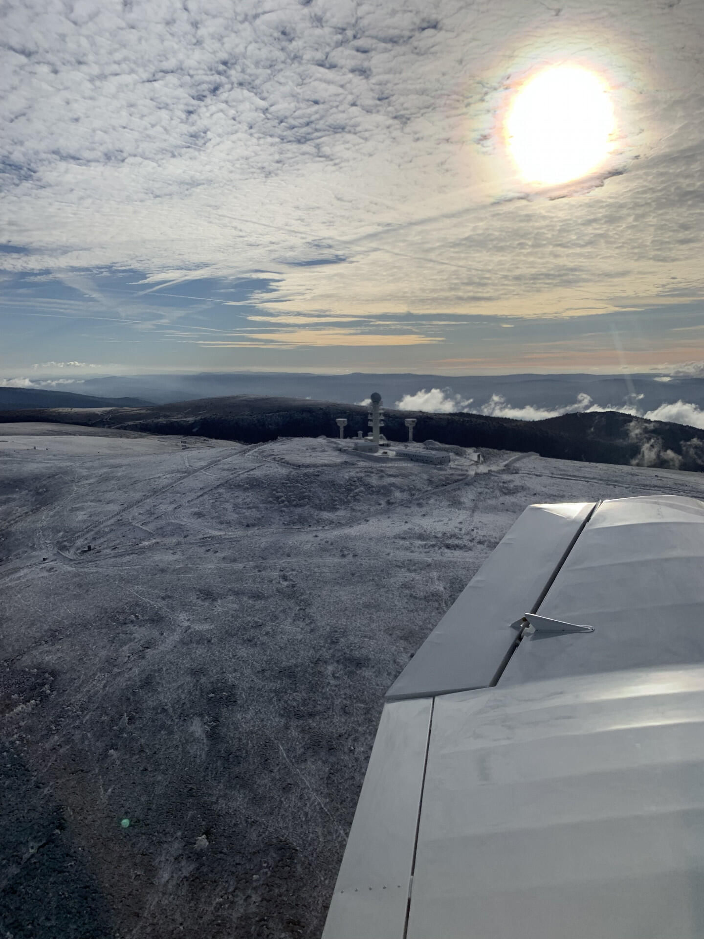 La plaine du Forez vue du ciel