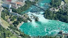 Schöner Bodensee und Rheinfall (Schweiz) Rundflug