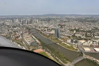 Welch ein Ausblick auf Frankfurt...