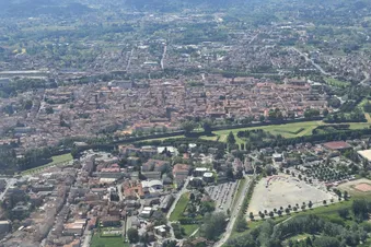 Lucca city from above