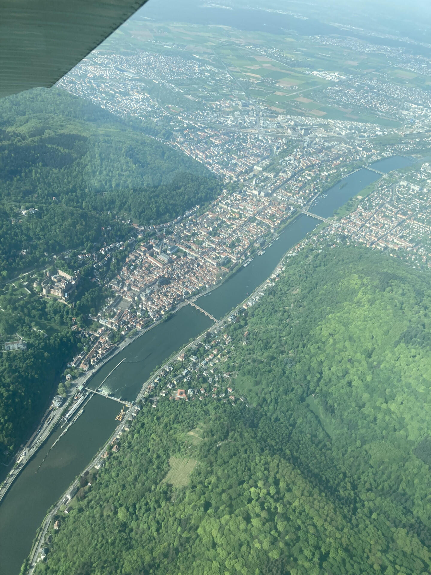 Rundflug ab Speyer in der Rheinebene, Oden- und Pfälzerwald