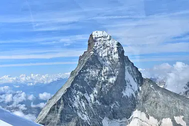 Glacier d'Aletsch, Cervin et Mont Blanc