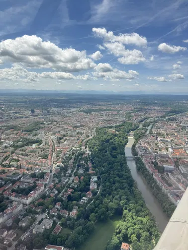 Entdecke München und das Voralpenland aus der Luft