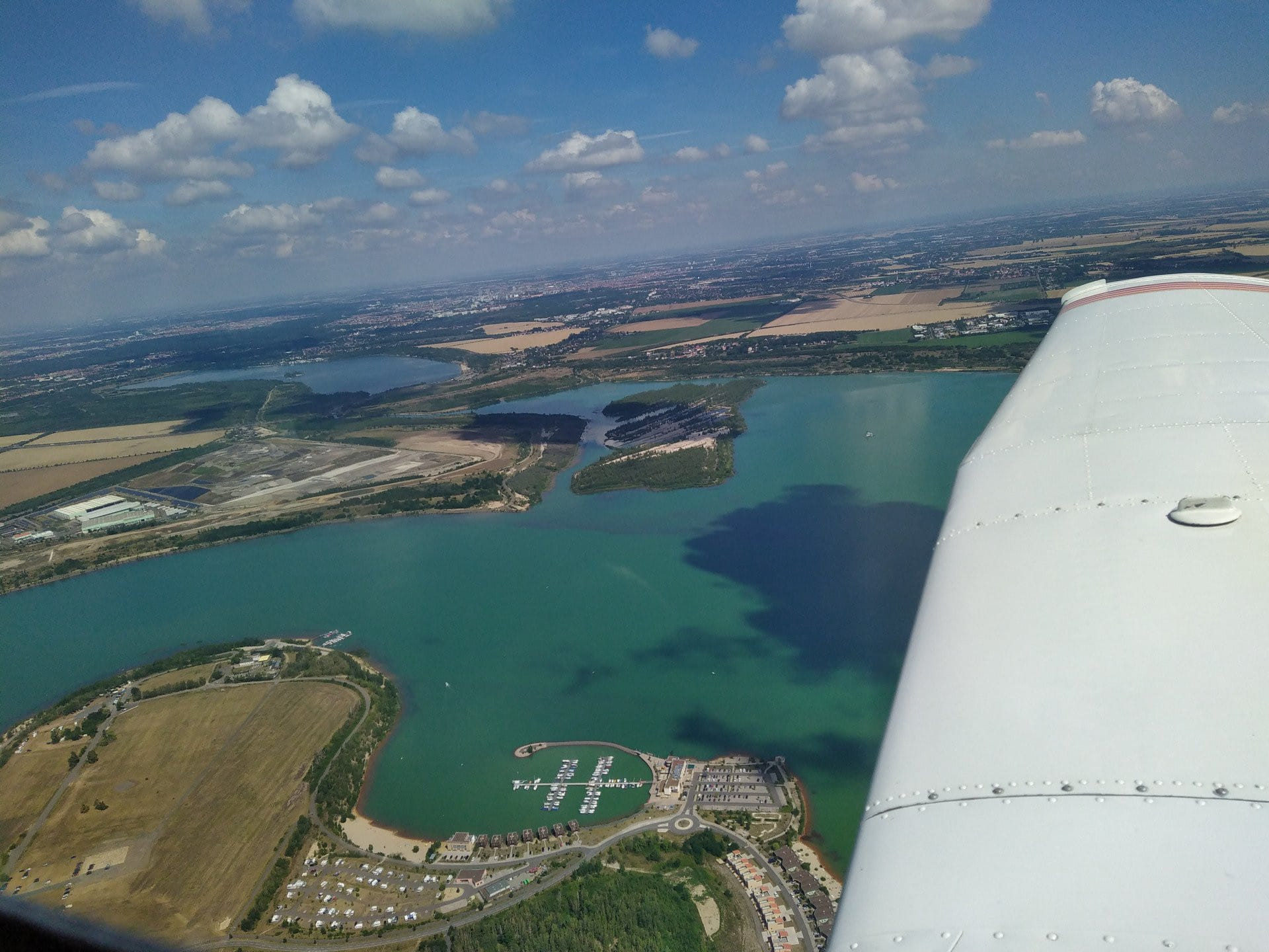 Gästeflug ab Riesa über Leipzig und das Neuseenland