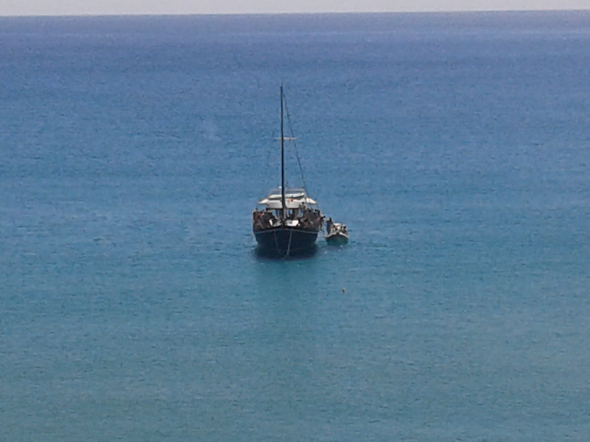 Anchored in the middle of nowhere