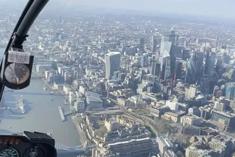 Discover London from above, fly along the Heli Routes