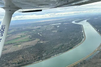 Rundflug über Karlsruhe