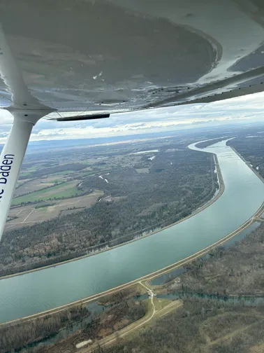 Rundflug über Karlsruhe