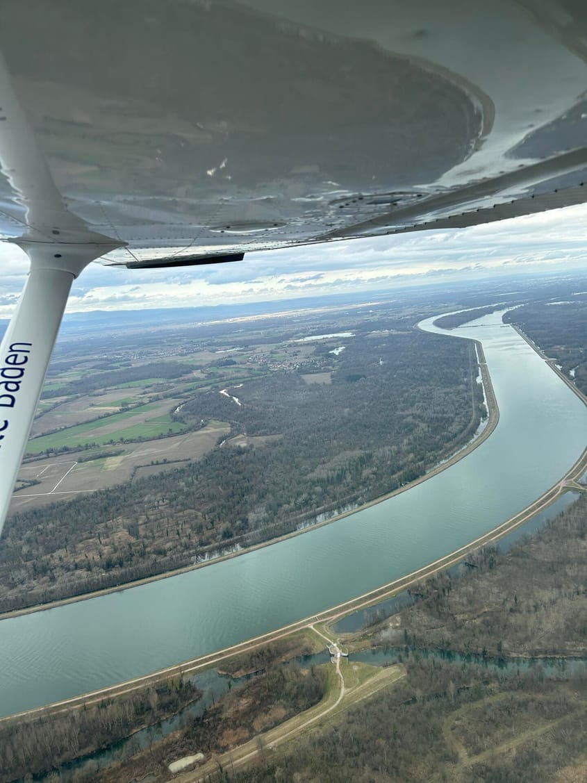 Rundflug über Karlsruhe