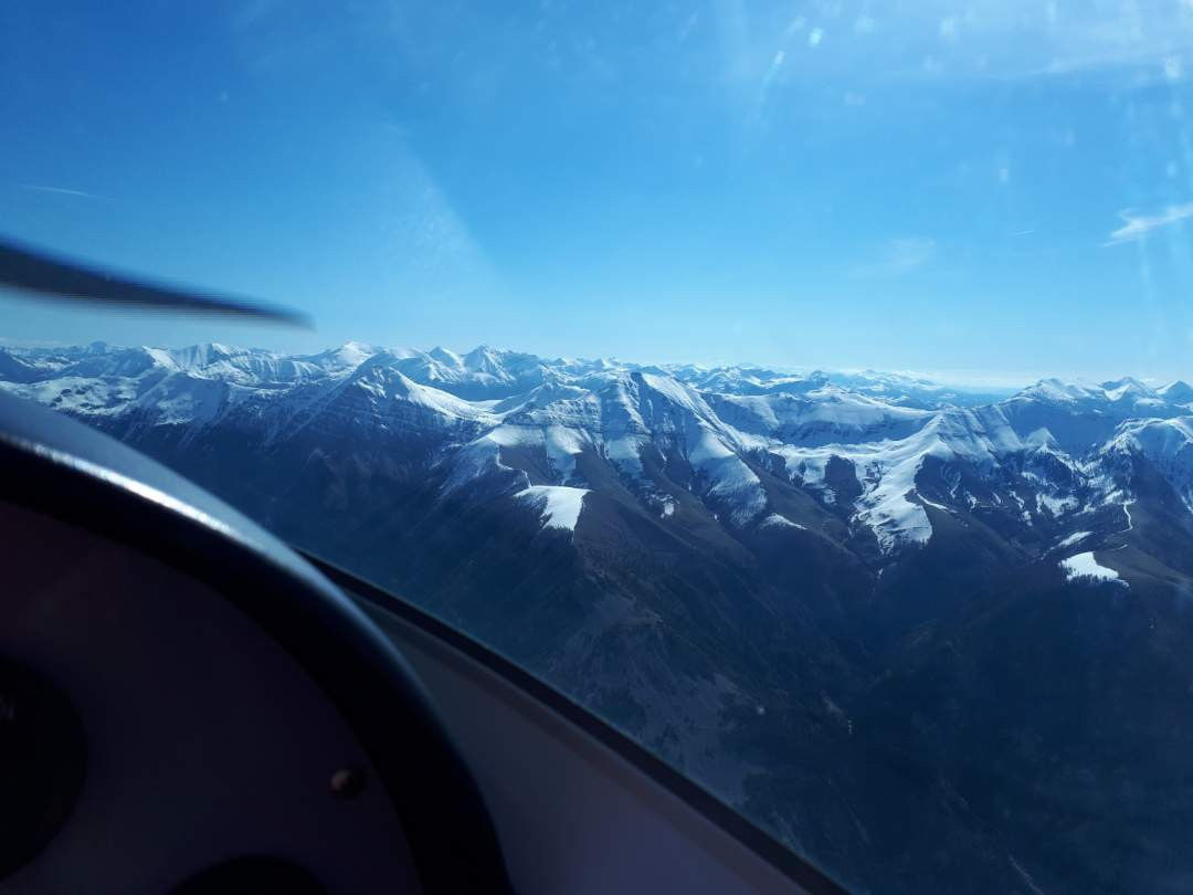 Vue des sommets Alpin