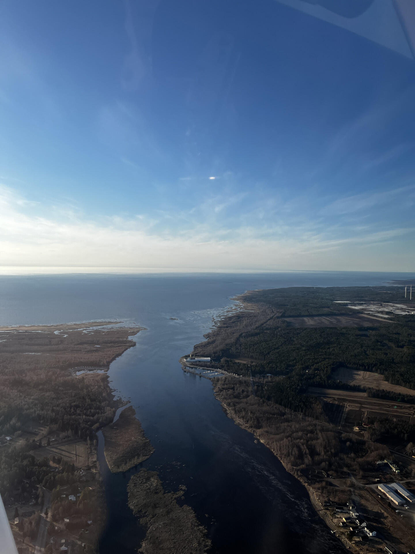 Flight to Kalajoki along the coast