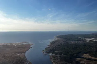 Flight to Kalajoki along the coast