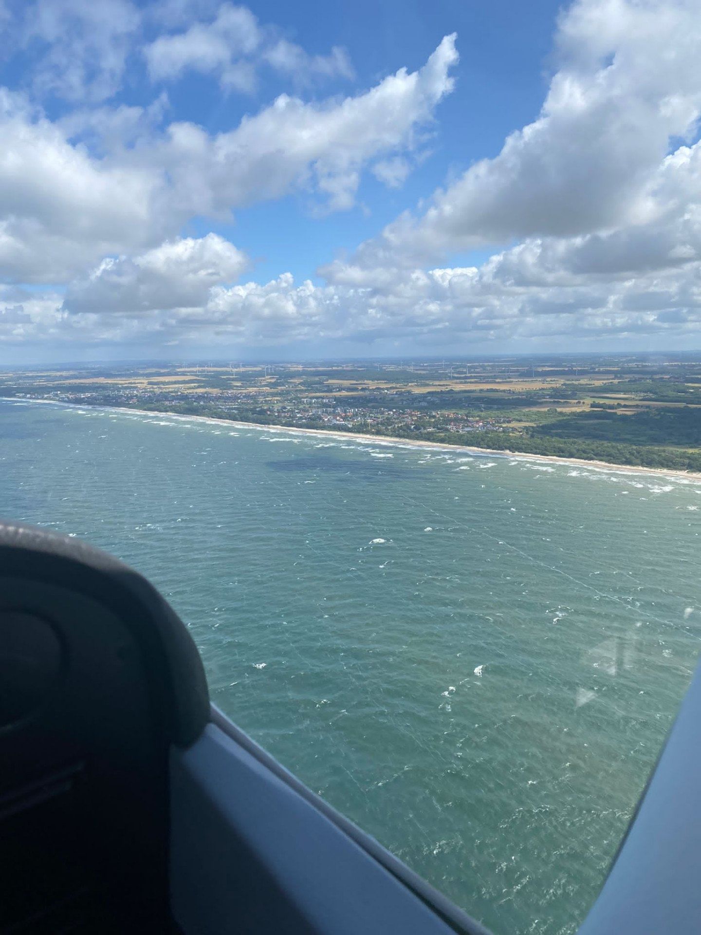 Flug nach Kolberg (polnische Ostseeküste)