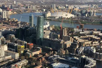 London heli lanes flight from Cambridge
