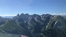 Schöner Bodensee und Alpen Rundflug