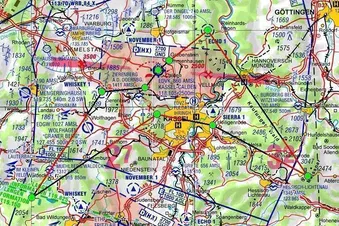 Rundflug über Kassel / Edersee / Hoher Meissner / Hann. Münd