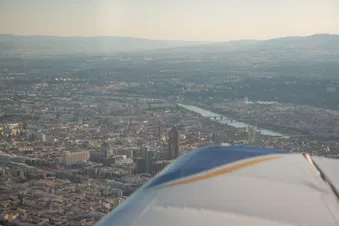 Survol de Lyon, Villeurbanne