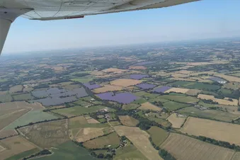 Fowlmere airfield to Felixstowe flight (1hr45)