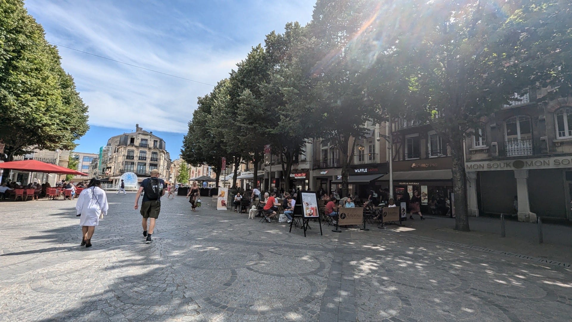 Flying to Reims in the Champagne Region in France
