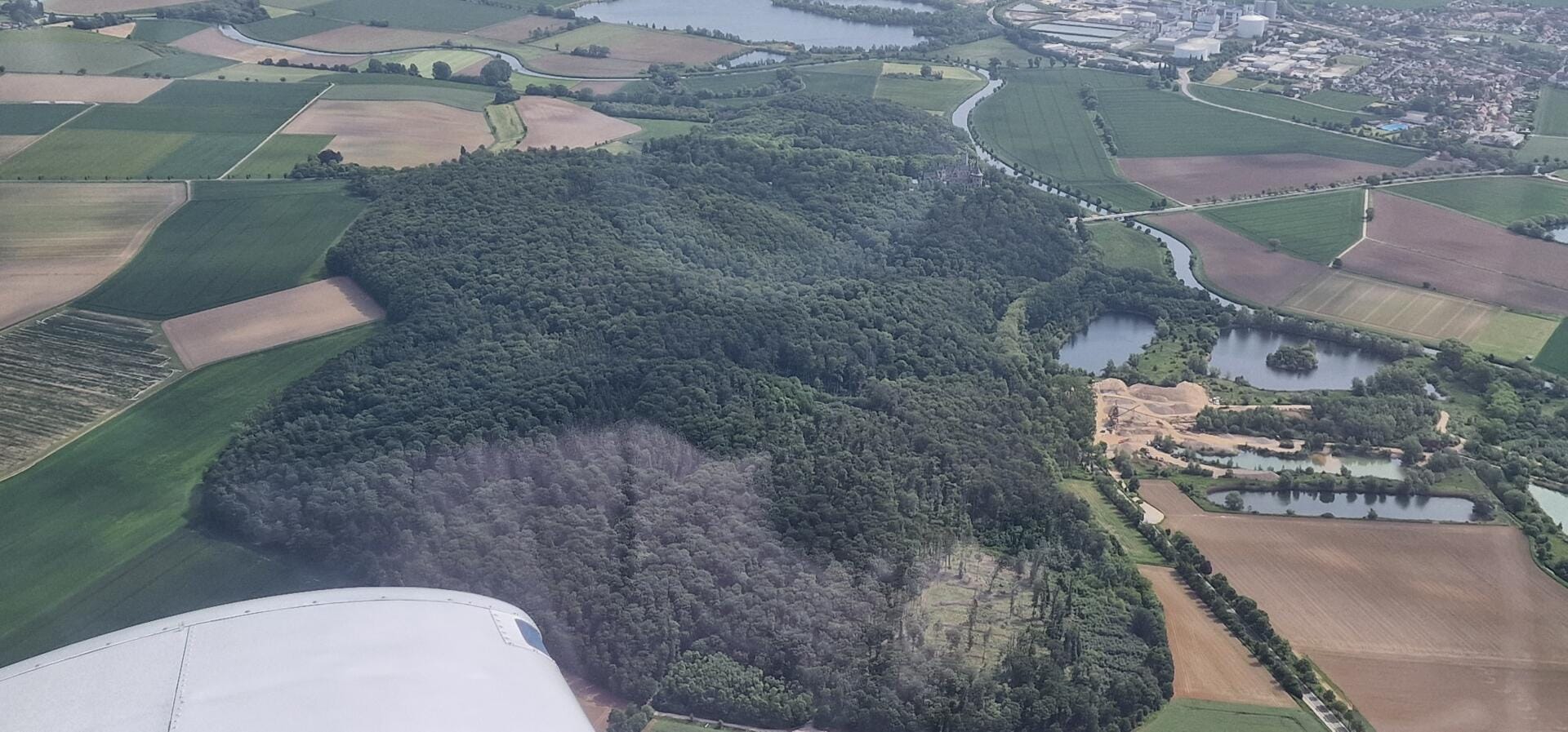 Rundflug zum Schloß Marienburg