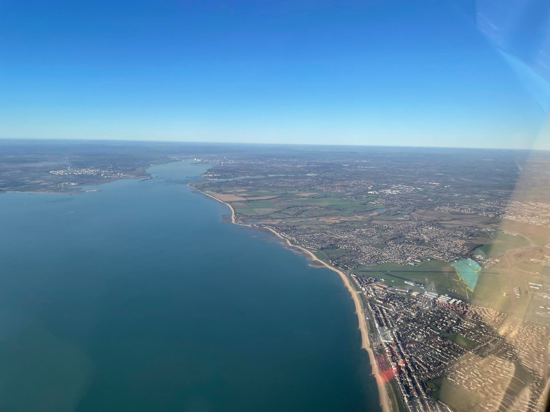 Sightseeing over Isle of Wight