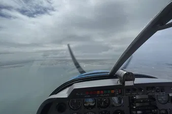 Noirmoutier et l’océan en panorama aérien
