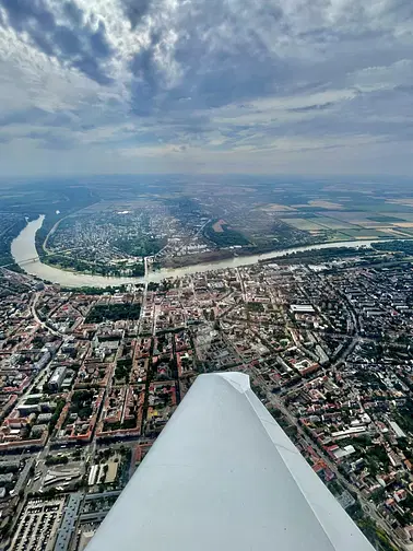 Sightseeing flight over Szeged